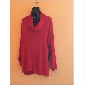NWT Vince Camuto Red Cowl Neck Sweater SZ 2XL